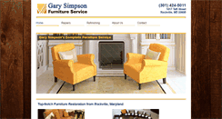 Desktop Screenshot of garysimpsonfurnitureservice.com