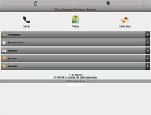 Tablet Screenshot of garysimpsonfurnitureservice.com